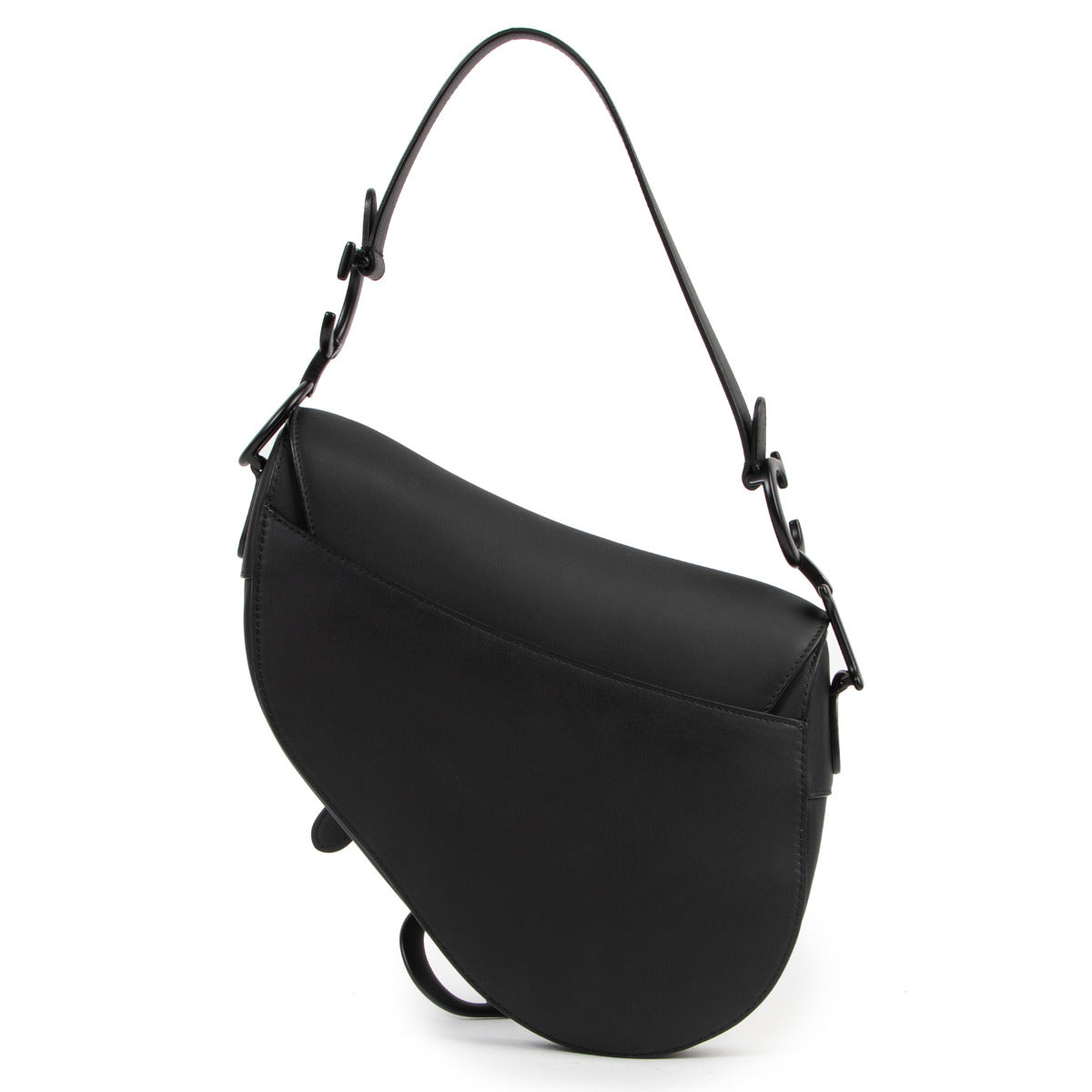 Dior So Black Ultramatte Saddle Bag with Strap