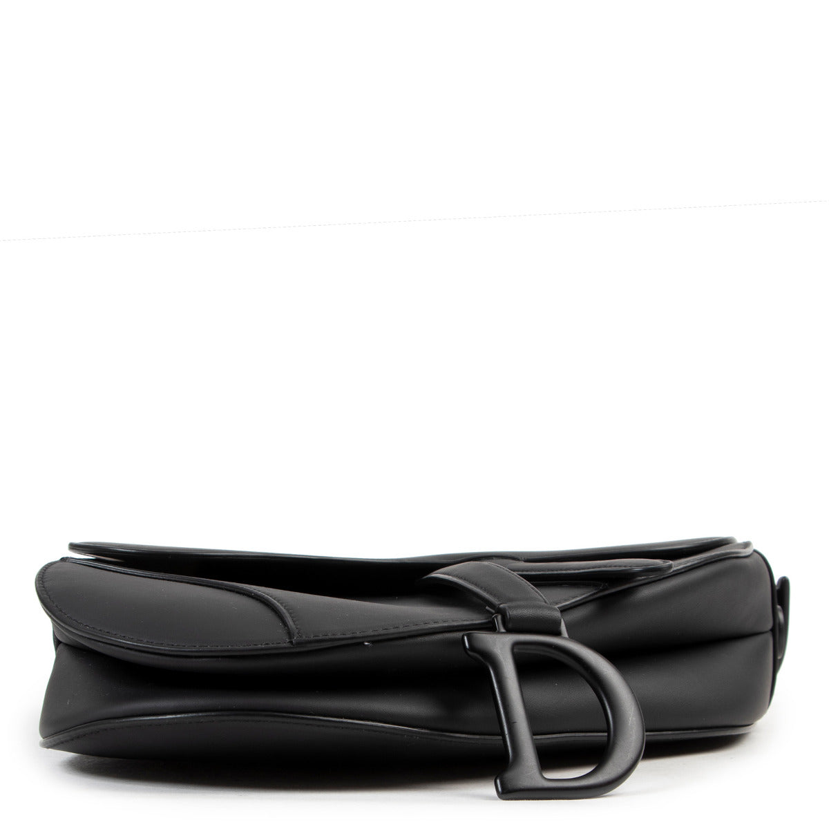 Dior So Black Ultramatte Saddle Bag with Strap