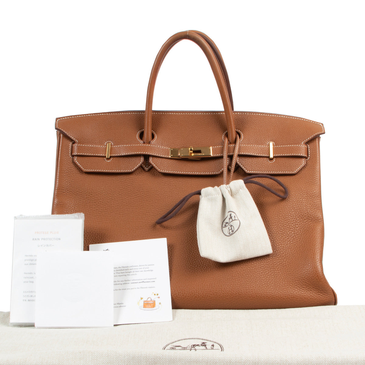 Hermès Birkin Gold 40 Togo GHW