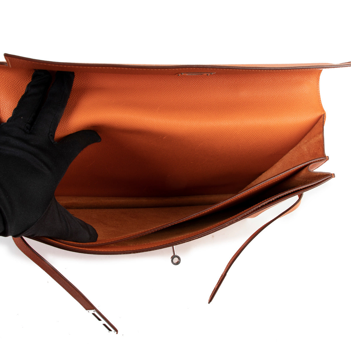 Hermès Kelly Sac a Depeches 38 Oranje PHW