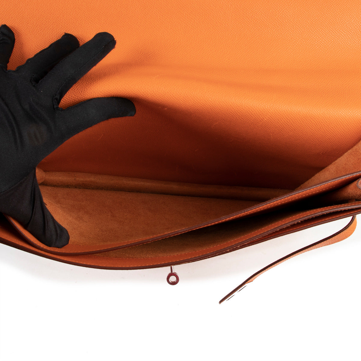 Hermès Kelly Sac a Depeches 38 Oranje PHW