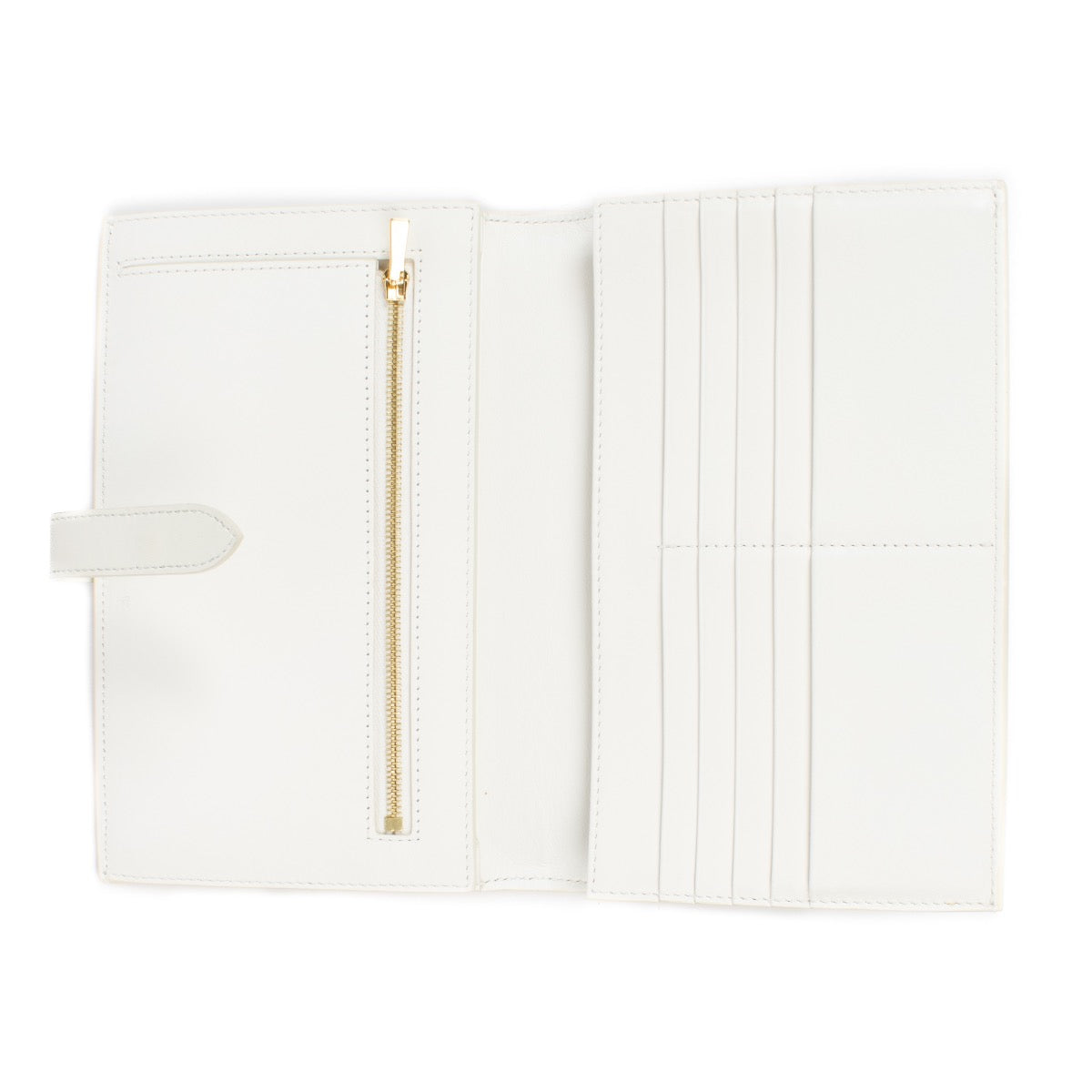 Shop 100% authentic second hand Celine White Large Strap Wallet on Labellov.com