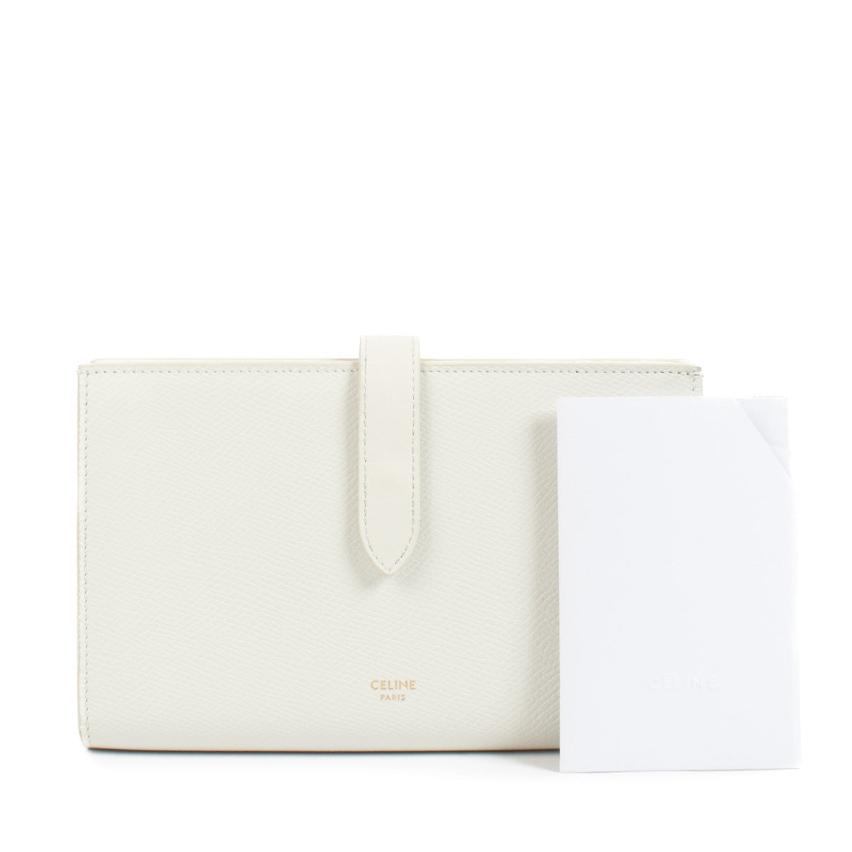 Shop 100% authentic second hand Celine White Large Strap Wallet on Labellov.com