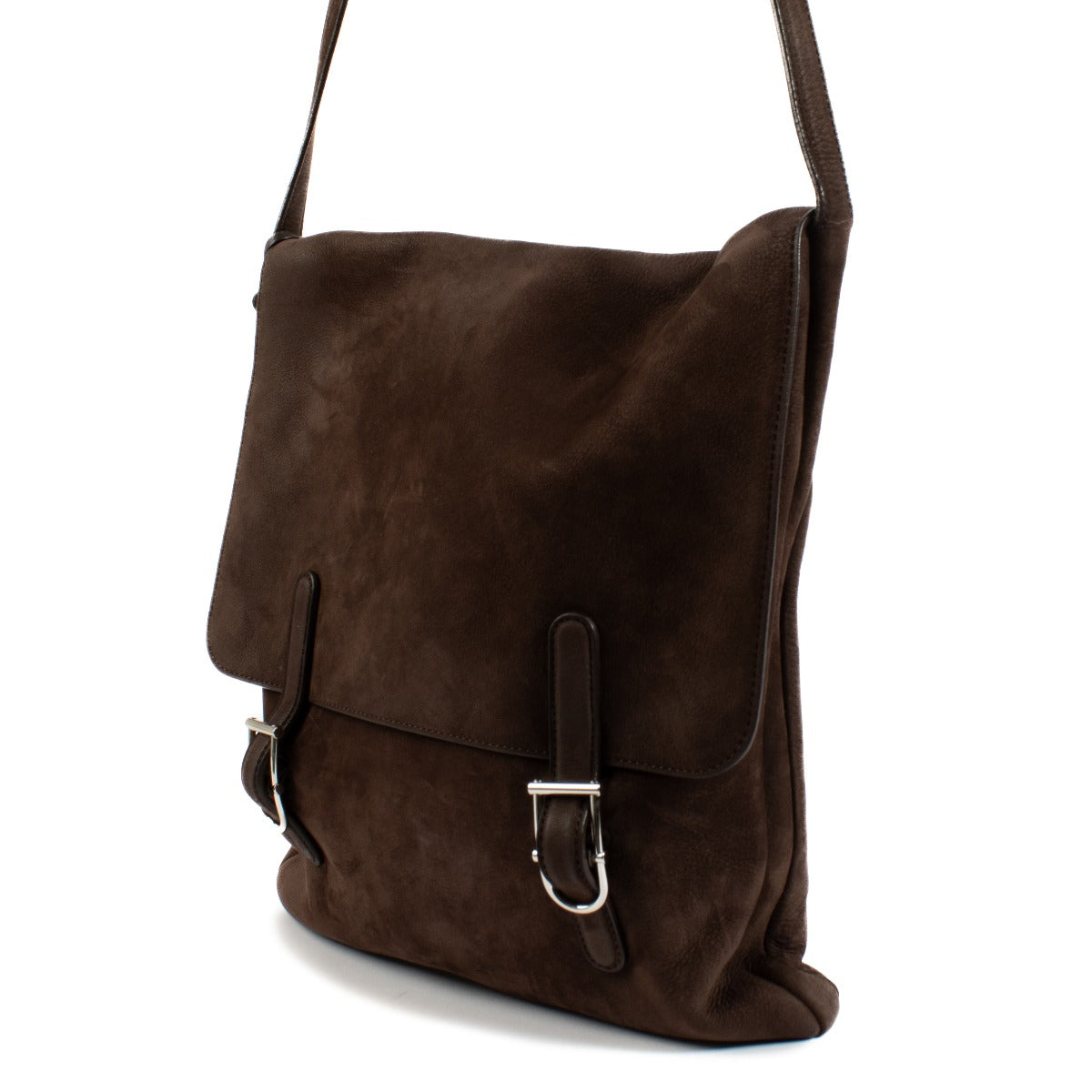 Besace Messenger Delvaux Santiag Kot Kot Marron Foncé