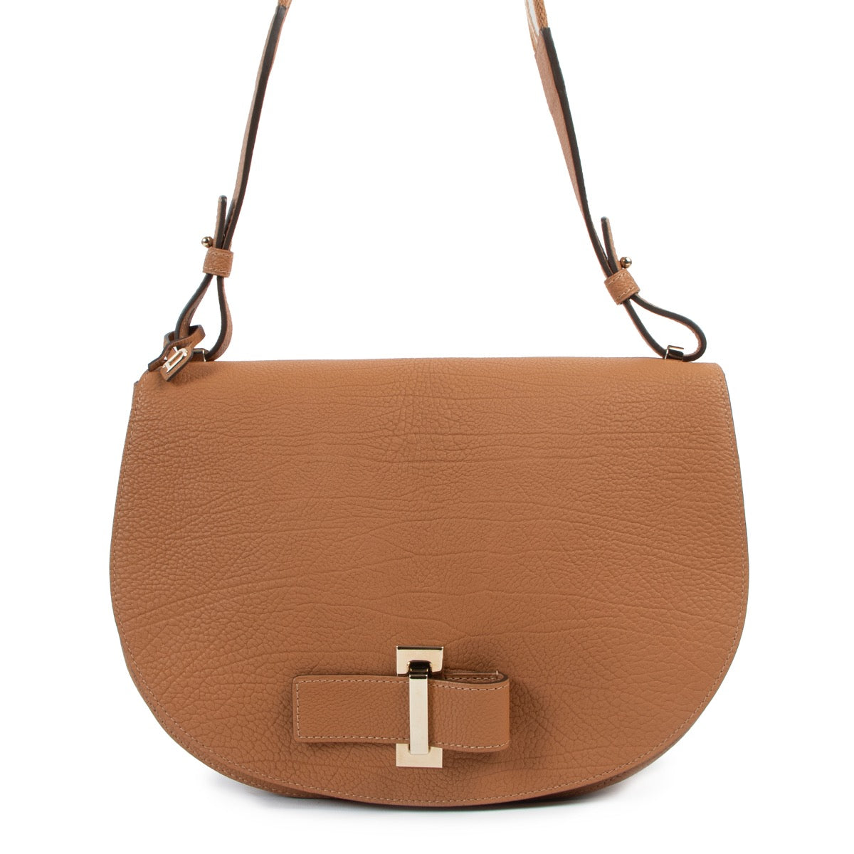 Shop safe online at Labellov in Antwerp this 100% authentic second hand Delvaux Le Mutin Végétal Crispy Calf Cognac Crossbody
