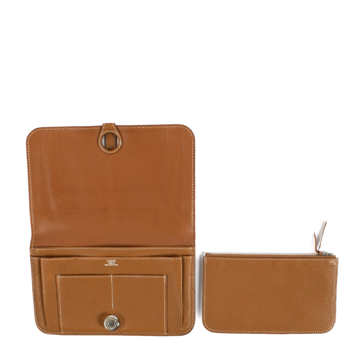 Hermès Gold Togo Dogon Duo Wallet