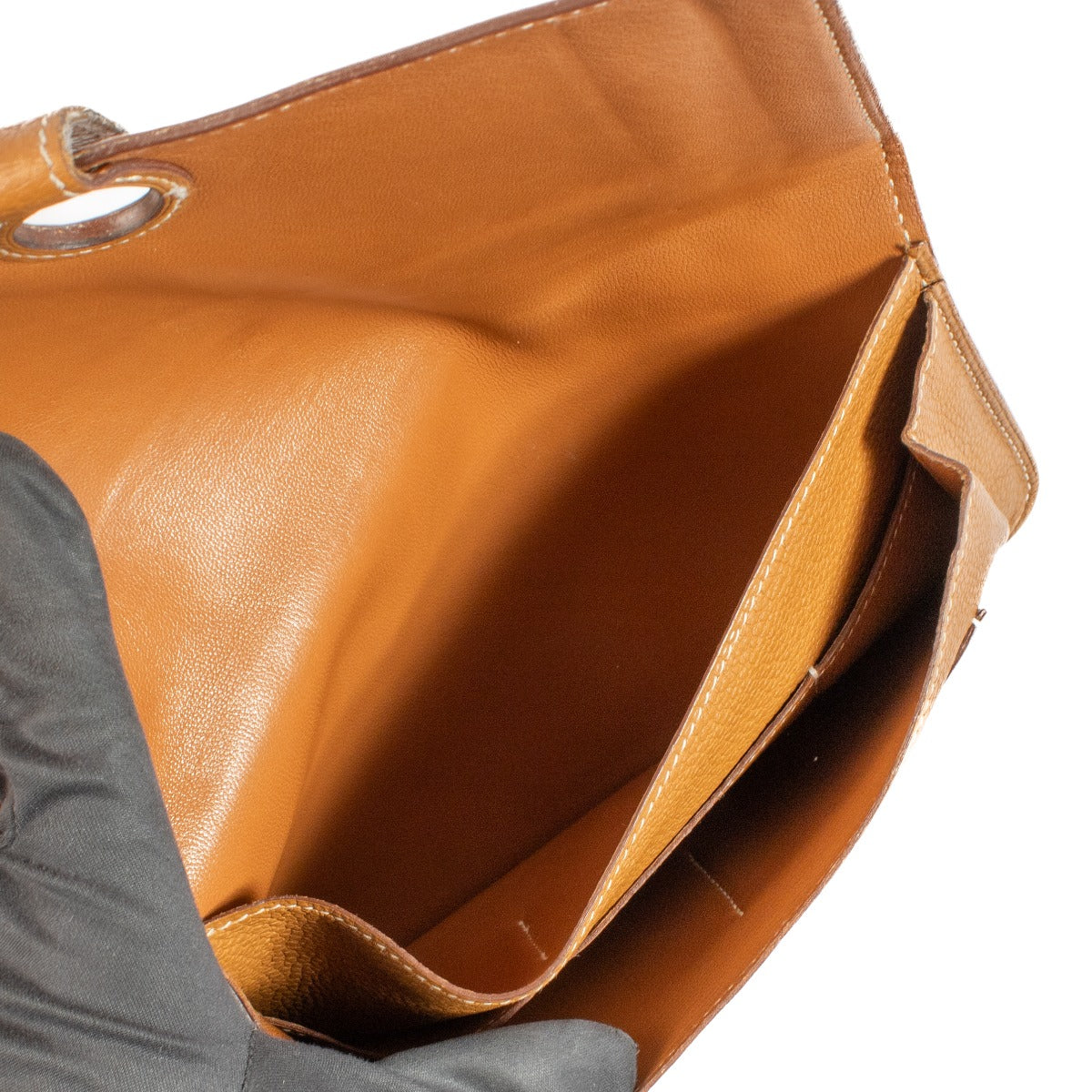 Portefeuille Hermès Dogon Duo en cuir Togo or