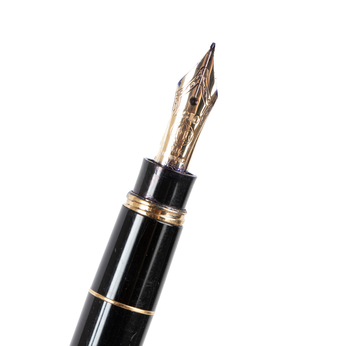 Montblanc Meisterstück Black and Gold-Coated Fountain Pen