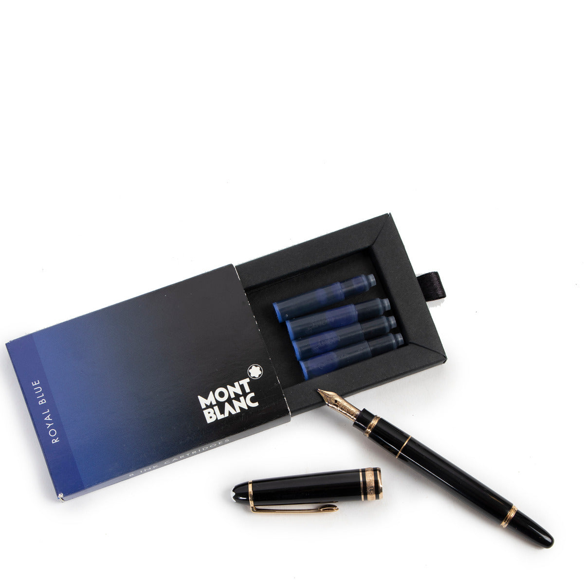 Montblanc Meisterstück Black and Gold-Coated Fountain Pen