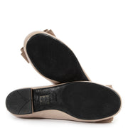 Prada Nude Pink Patent Leather Ballerina Flats