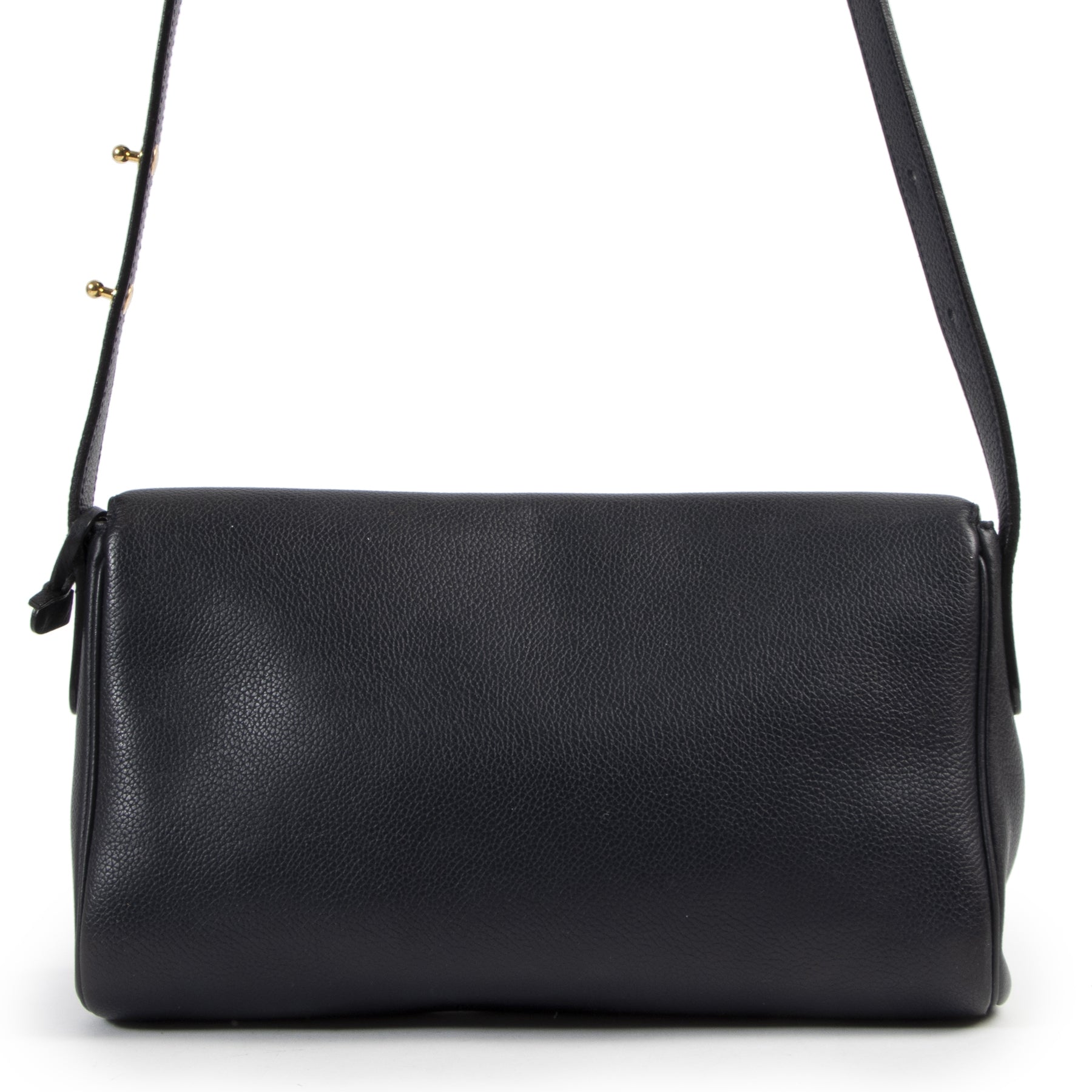 Authentic secondhand Delvaux Blue Passerelle Crossbody Bag designer bags fashion luxury vintage webshop safe secure online shopping