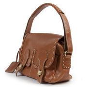 Authentieke Tweedehands Tods Cognac Shoulder Bag juiste prijs veilig online shoppen luxe merken webshop winkelen Antwerpen België mode fashion