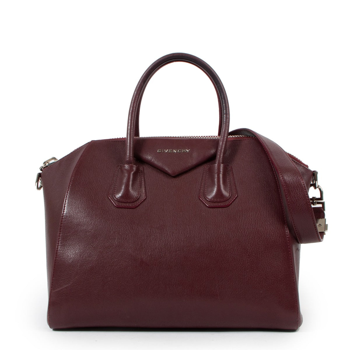 Givenchy Burgundy Medium Antigona Handbag