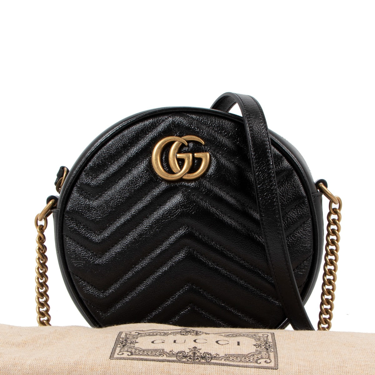 Gucci GG Marmont Mini Round Shoulder Bag