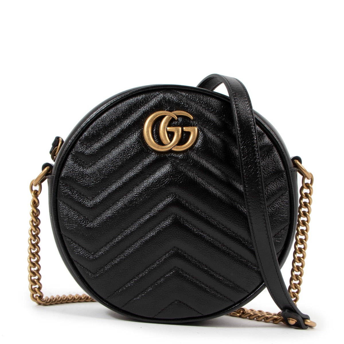 Gucci GG Marmont Mini Round Shoulder Bag