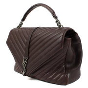 Shop 100% authentic secondhand Saint Laurent Burgundy College Large Shoulder Bag on Labellov.com