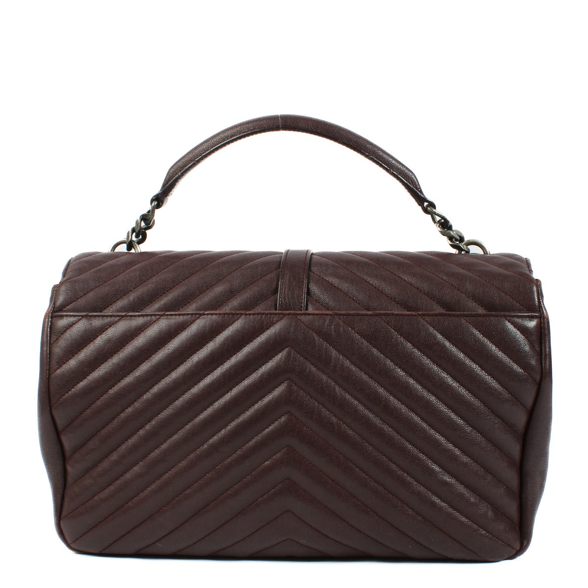 Shop 100% authentic secondhand Saint Laurent Burgundy College Large Shoulder Bag on Labellov.com