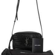 We buy and sell your authentic designer bags and other items such as Saint Laurent Croco Embossed Lou Satchel Crossbody Bag