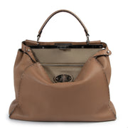 acheter en ligne seconde main Fendi Cognac Large Classic Peekaboo Tote