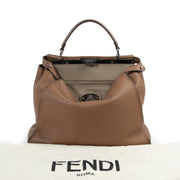 Fendi Cognac Large Classic Peekaboo Tote