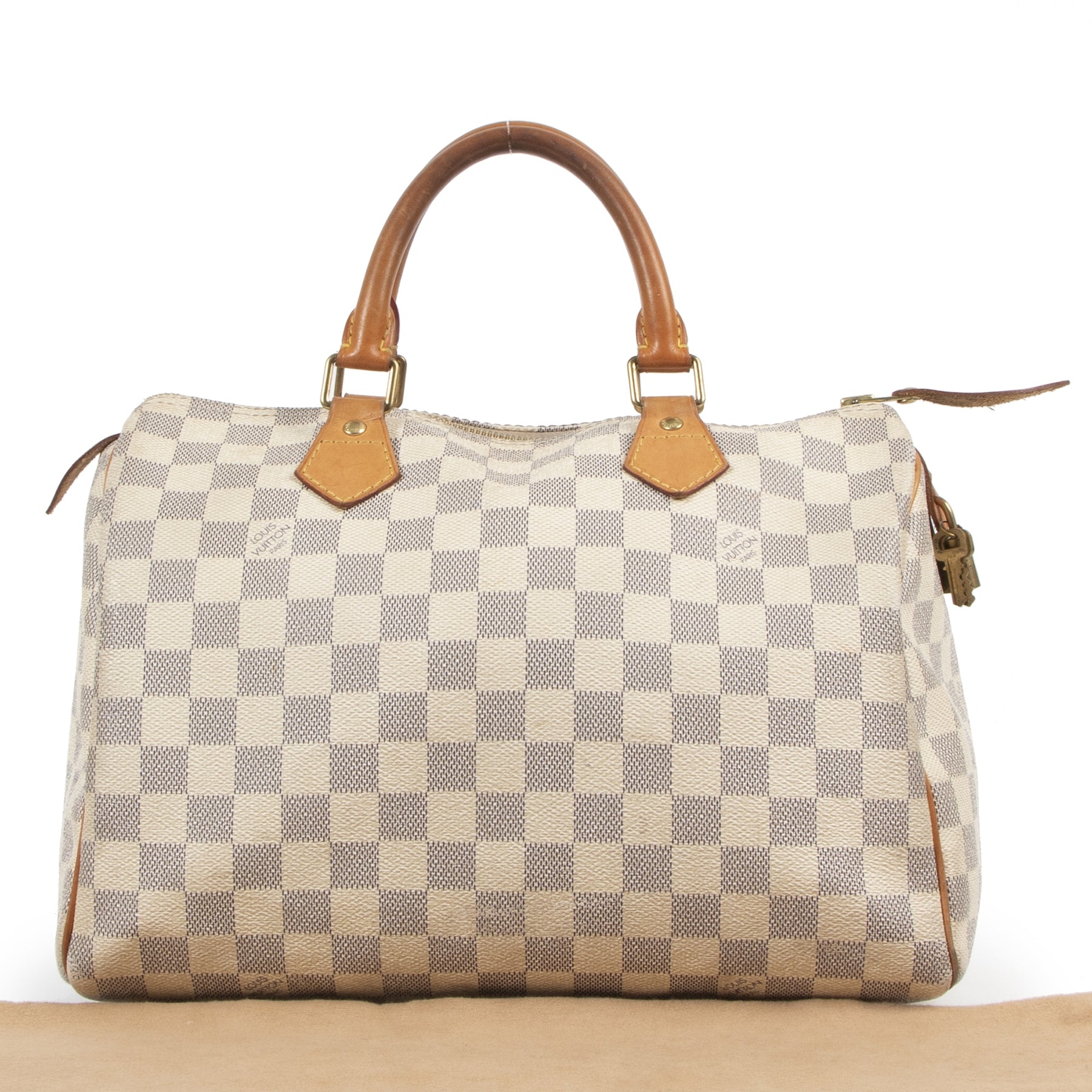 Authentic secondhand Louis Vuitton Damier Azur Speedy 30 Bag designer bags fashion luxury vintage webshop safe secure online shopping