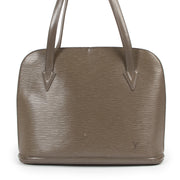 Authentic secondhand Louis Vuitton Taupe Epi Leather Lussac Shoulder Bag designer bags fashion luxury vintage webshop safe secure online shopping