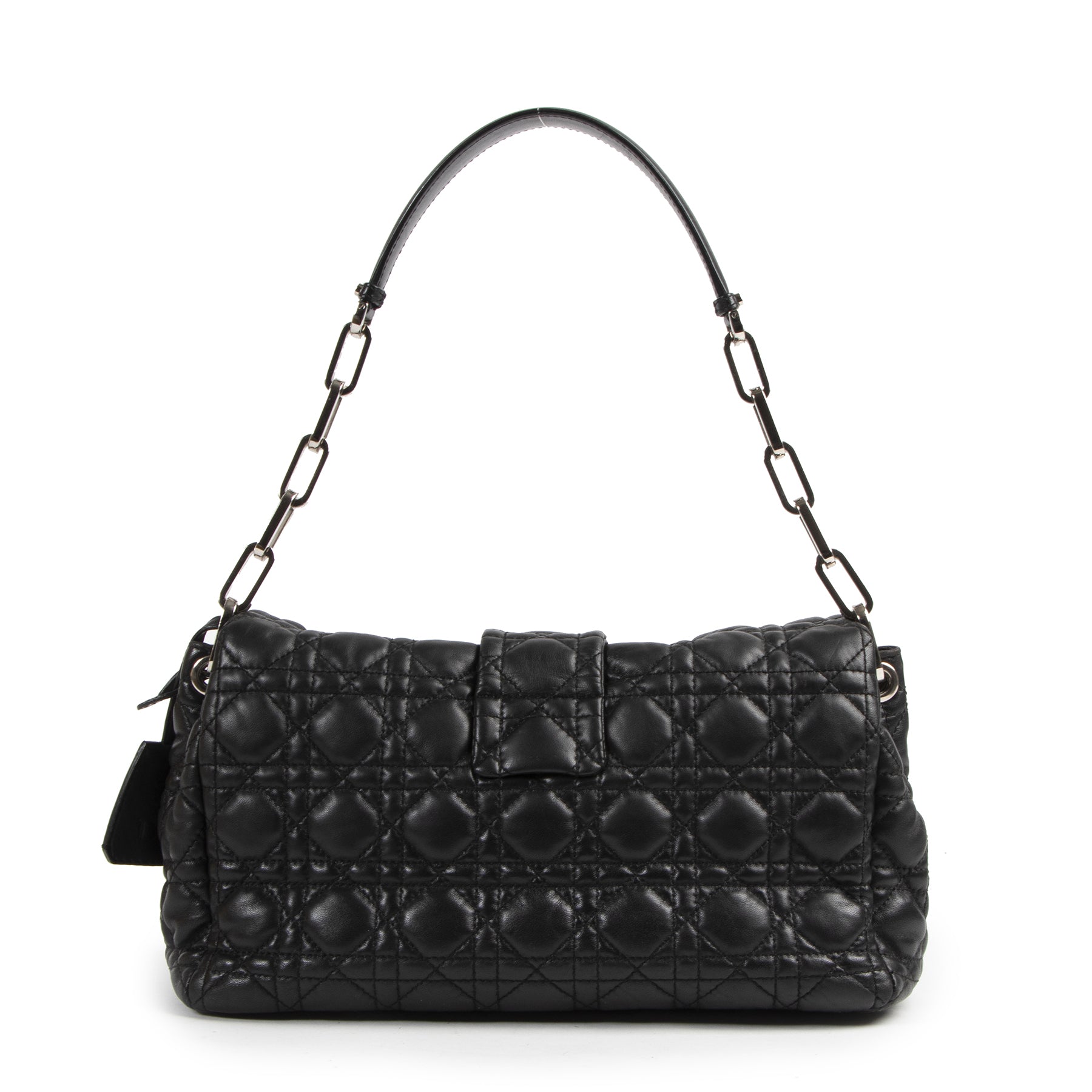 Dior New Lock Black Cannage Quilted Lambskin Bag
