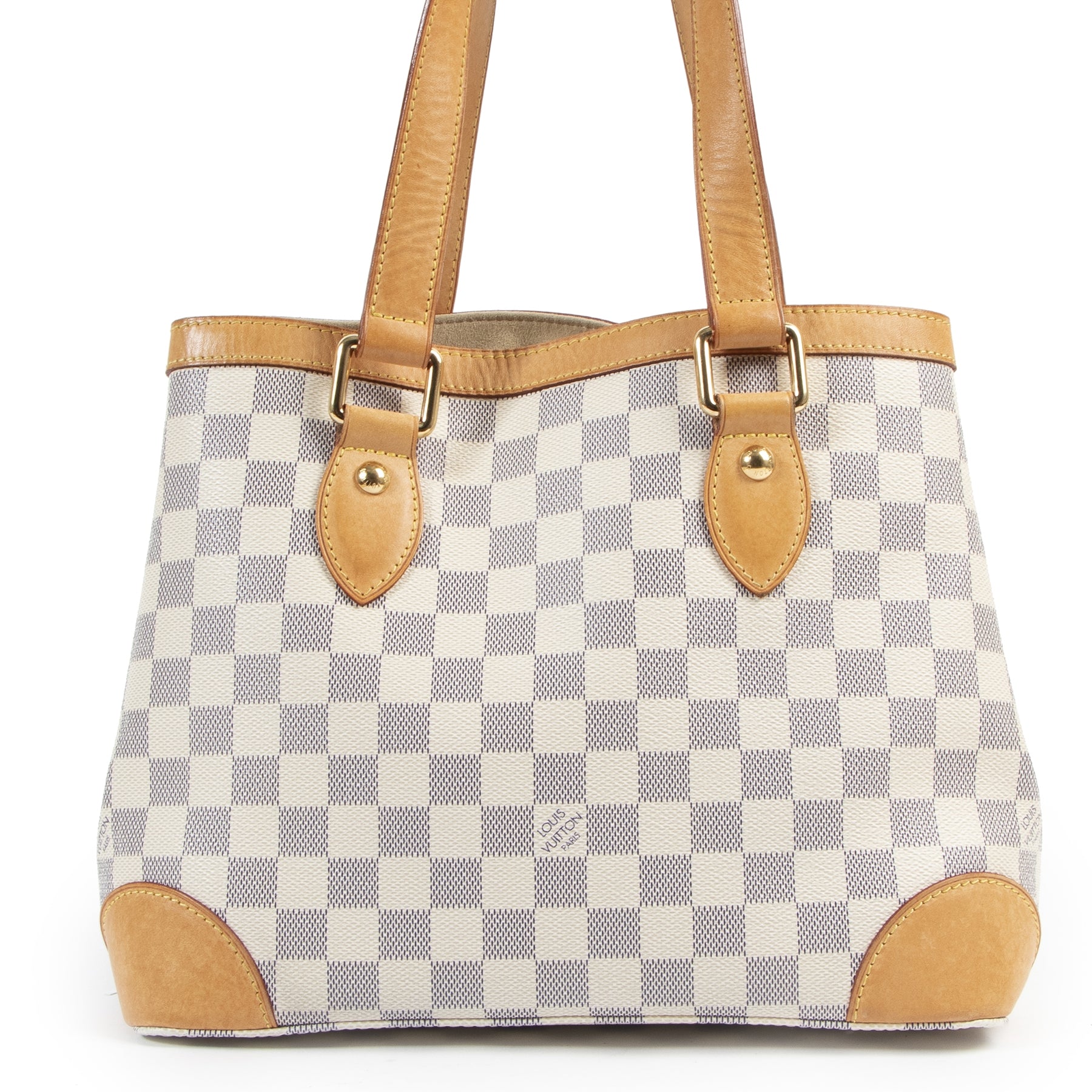 shop safe onine Louis Vuitton Damier Azur Hampstead Bag
