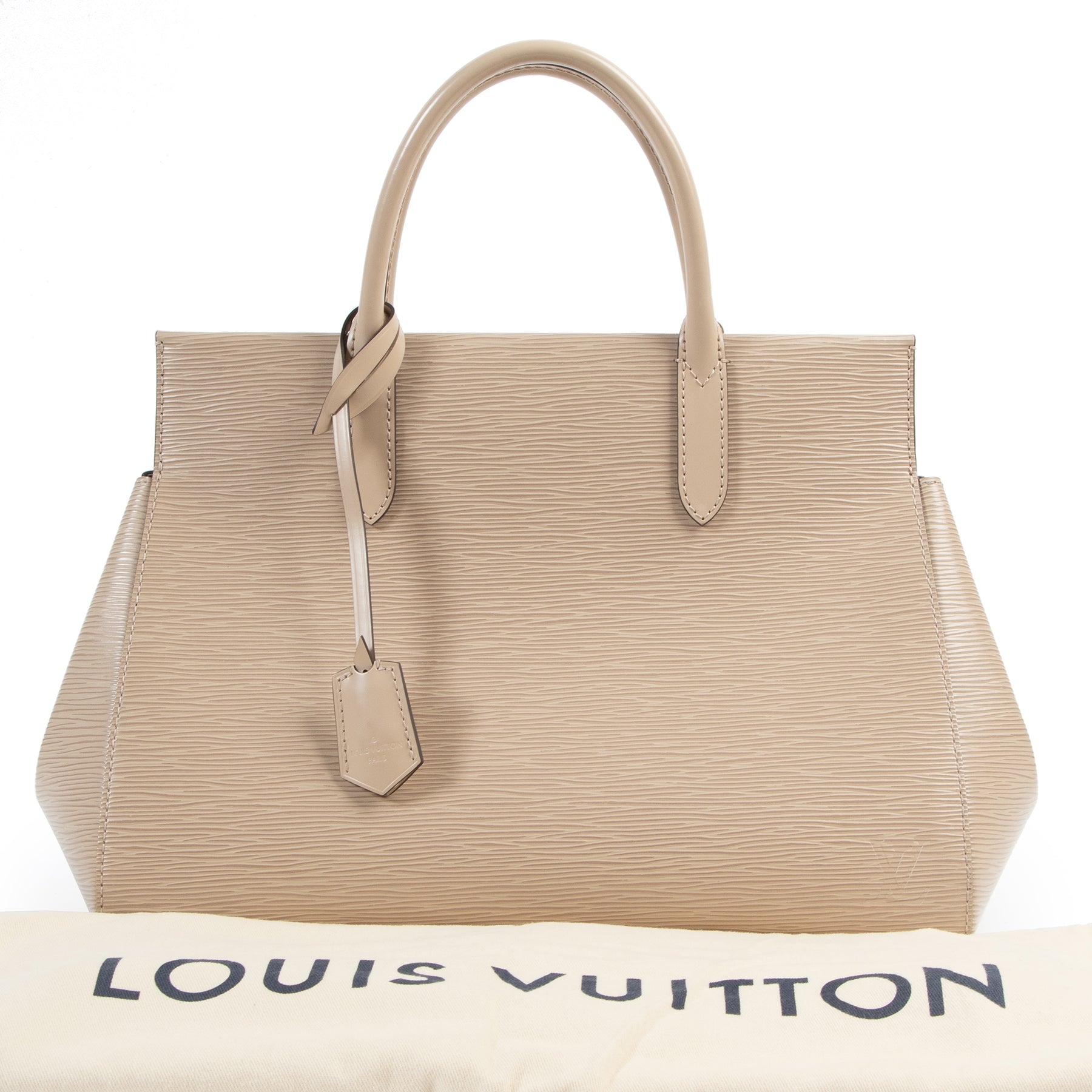 pour le meilleur prix seconde main koop veiig online Louis Vuitton Nude/Beige Epi Marly Shoulder Bag
