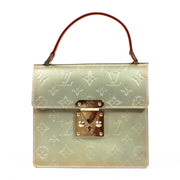 Buy an authentic second hand Louis Vuitton Champagne Vernis Spring Street Top Handle Bag in very good condition at Labellov.com