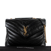Saint Laurent Black Loulou Medium Bag