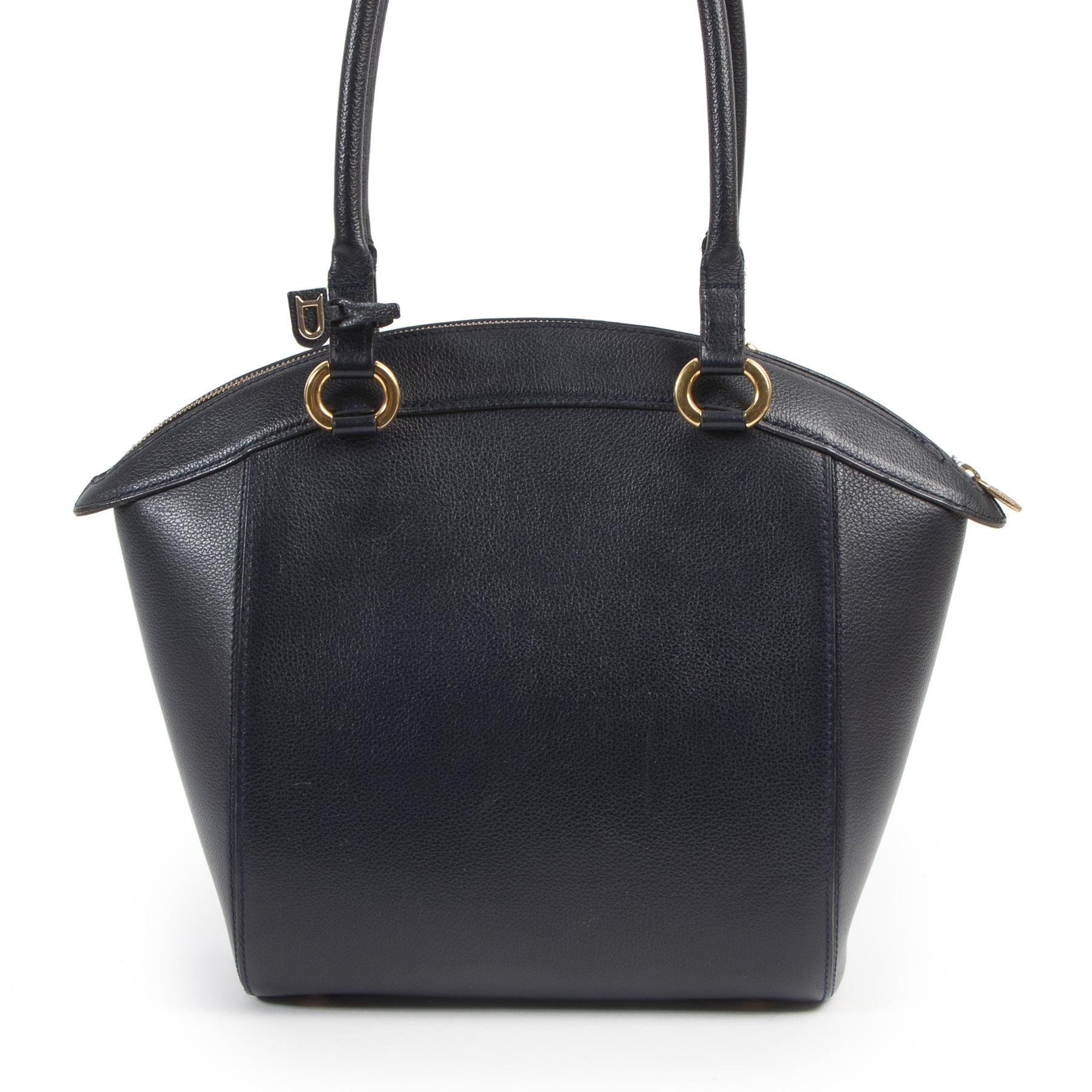 Authentic secondhand Delvaux Blue Charme Shoulder Bag designer bags fashion luxury vintage webshop safe secure online shopping