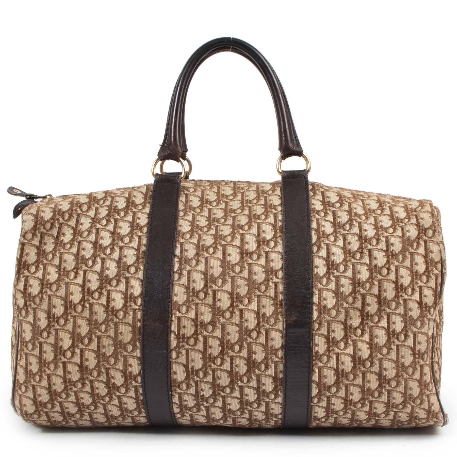 Christian Dior Brown Monogram Boston Weekender Bag