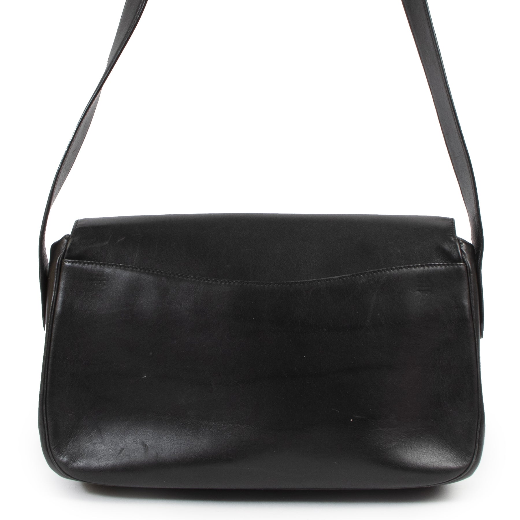 Authentieke Tweedehands Cartier Black Leather Panthère Crossbody Bag juiste prijs veilig online shoppen luxe merken webshop winkelen Antwerpen België mode fashion