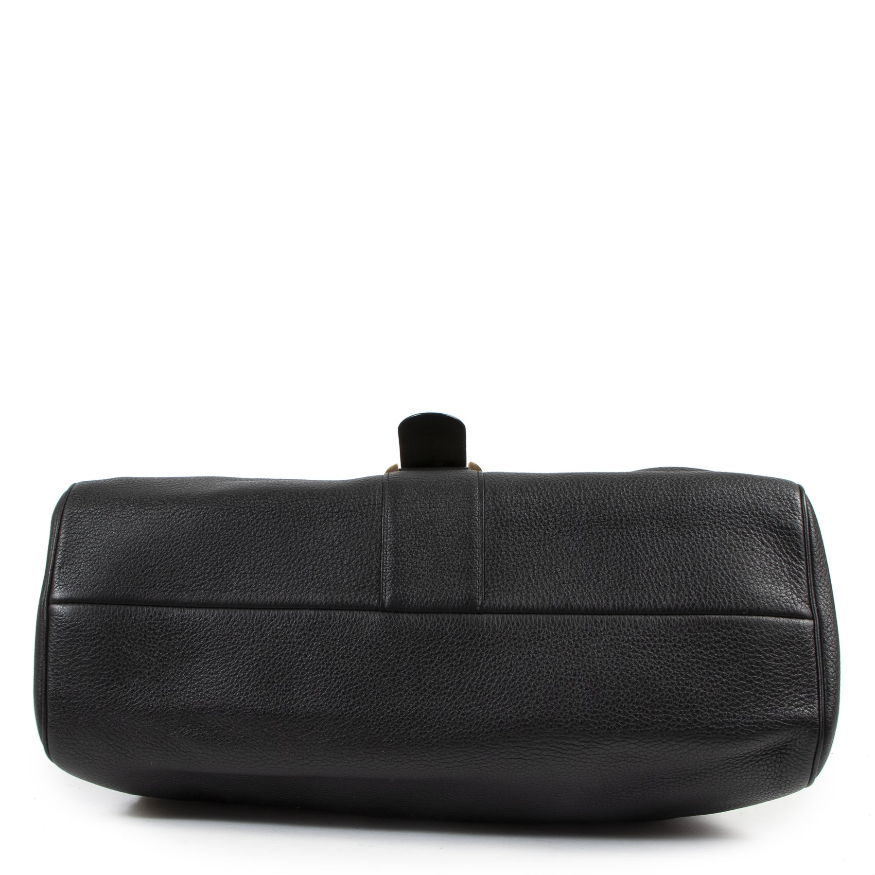 Authentic secondhand Delvaux Black Leather Brillant Besace Bag designer bags fashion luxury vintage webshop safe secure online shopping
