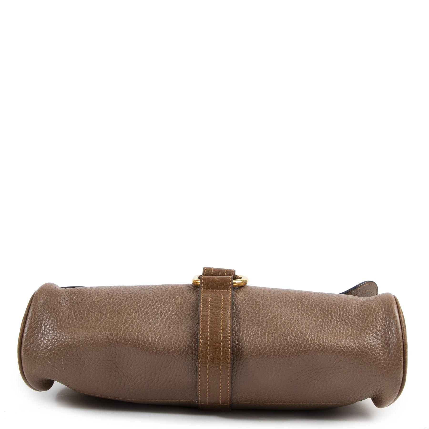 Delvaux Taupe Flap D Bag Online secondhand luxury Brand Webshop Labellov