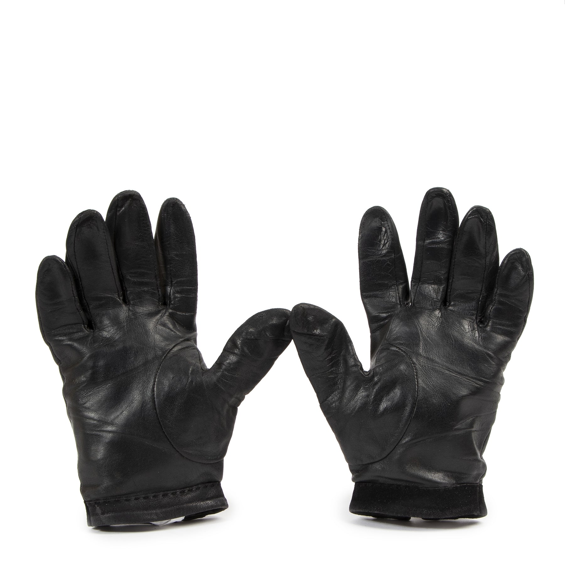 Koop en verkoop uw authentieke designer handtas aan de beste prijs Delvaux Black Leather Gloves