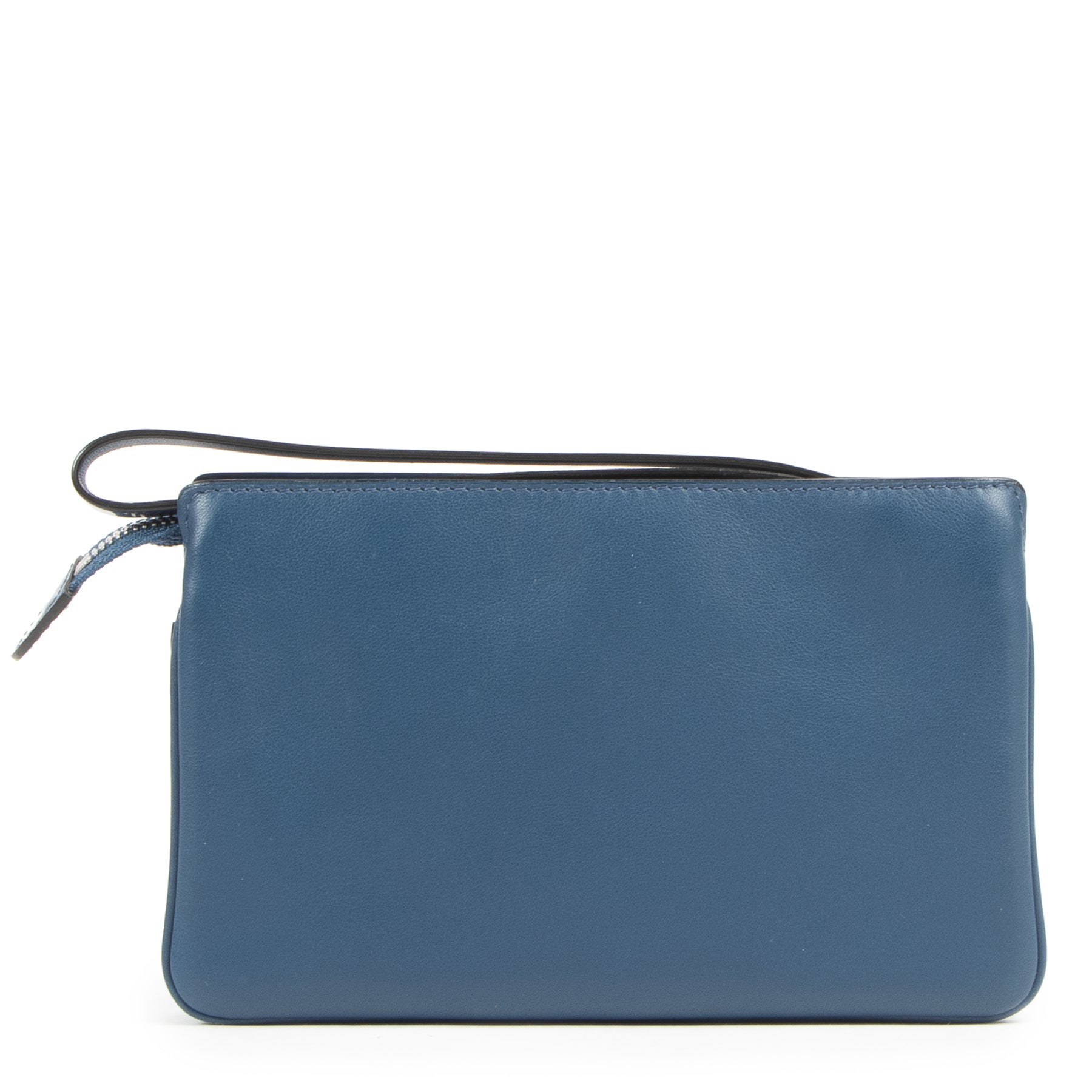 Delvaux Blue Nubuck Allure Trio Wallet te koop aan de beste prijs bij Labellov