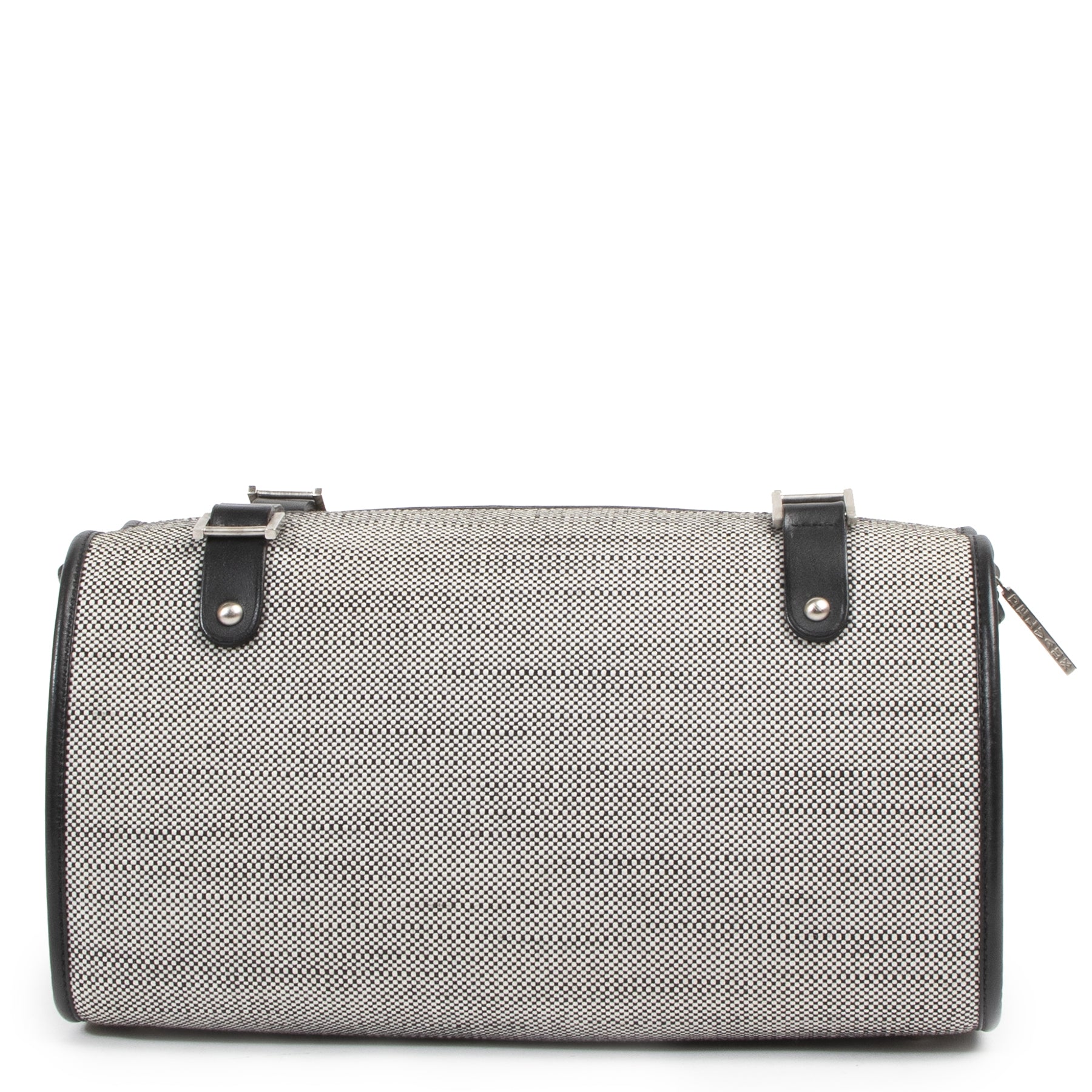 Authentieke Tweedehands Delvaux Le Astrid MM Toile Charleston Noire Toiletry Bag juiste prijs veilig online shoppen luxe merken webshop winkelen Antwerpen België mode fashion