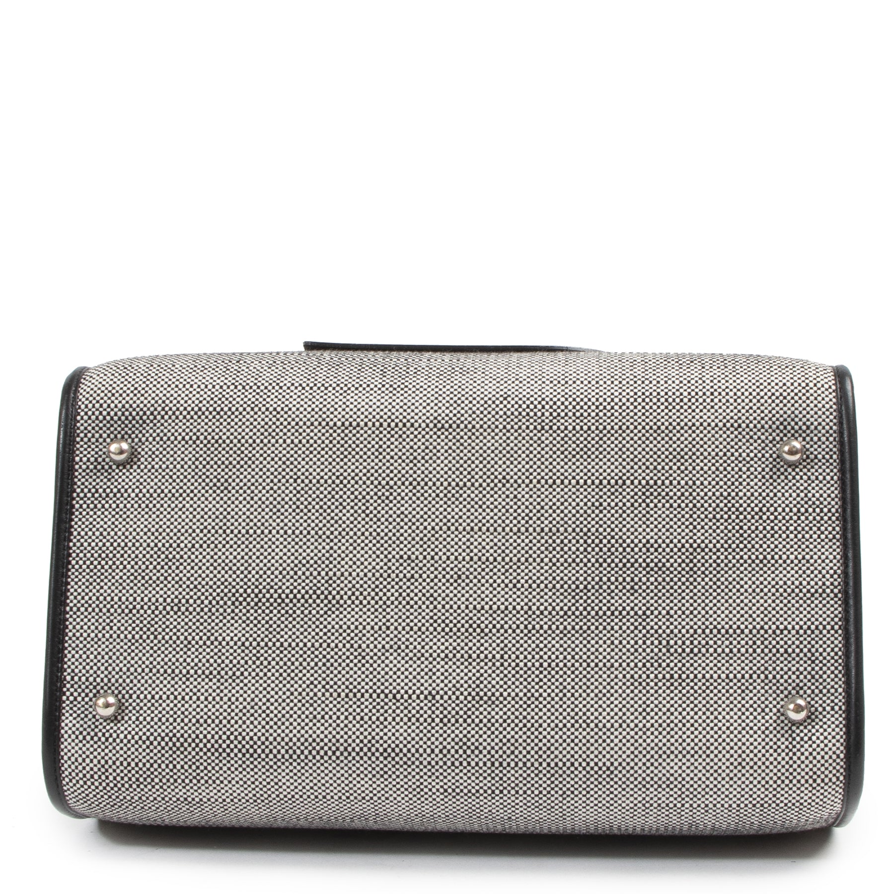 Authentic secondhand Delvaux Le Astrid MM Toile Charleston Noire Toiletry Bag designer bags fashion luxury vintage webshop safe secure online shopping