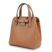 Shop safe online at Labellov in Antwerp this 100% authentic second hand Delvaux Cognac Simplissime PM Top Handle