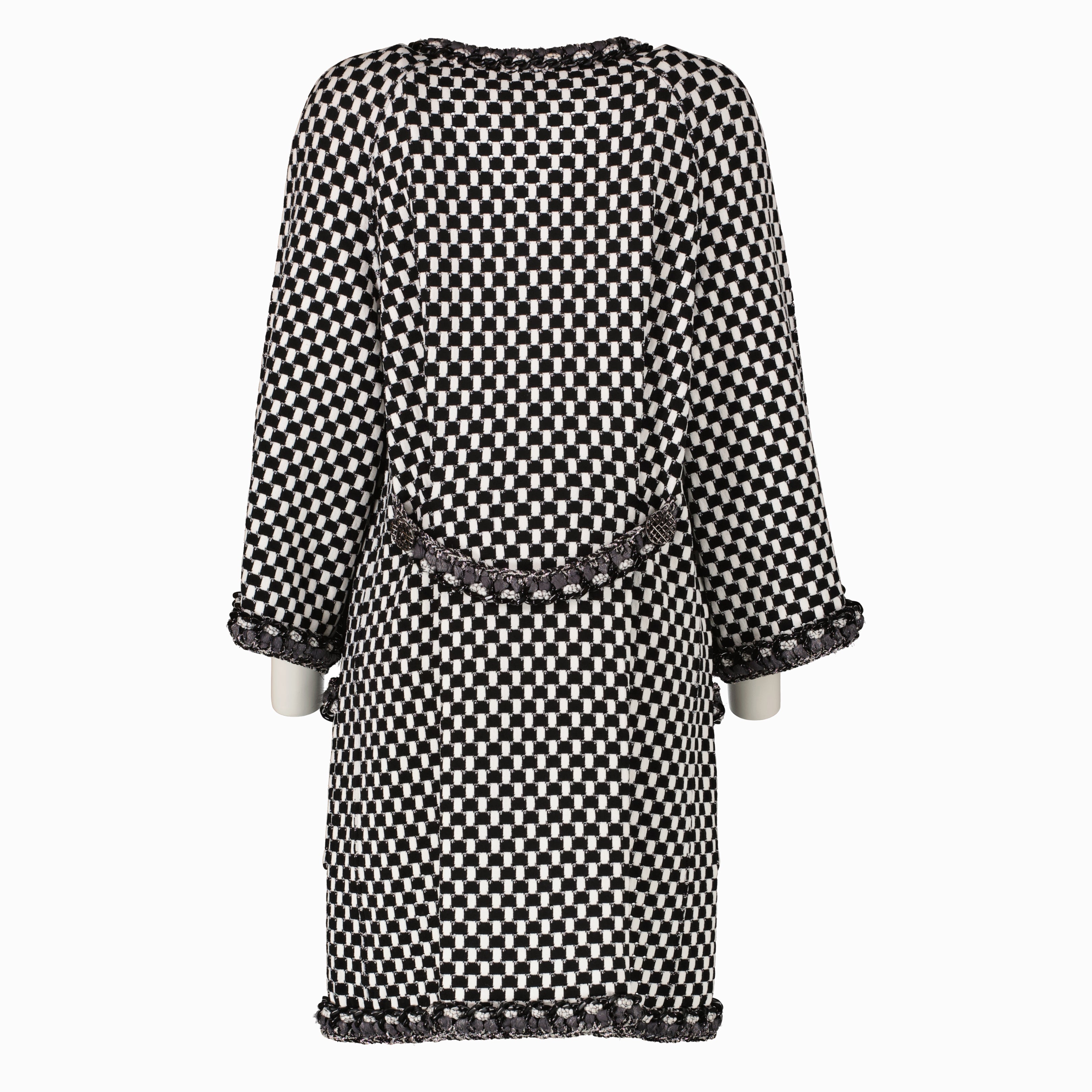 Chanel 14P White Knit Chain Jacket - Size 36 – Labellov
