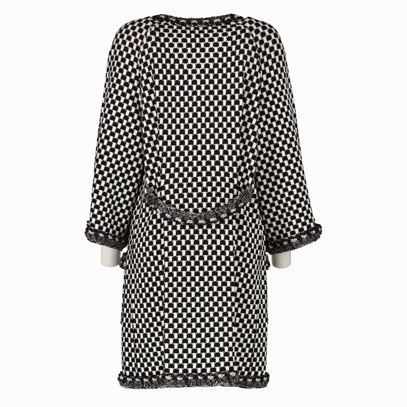 Chanel 14P White Knit Chain Jacket - Size 36