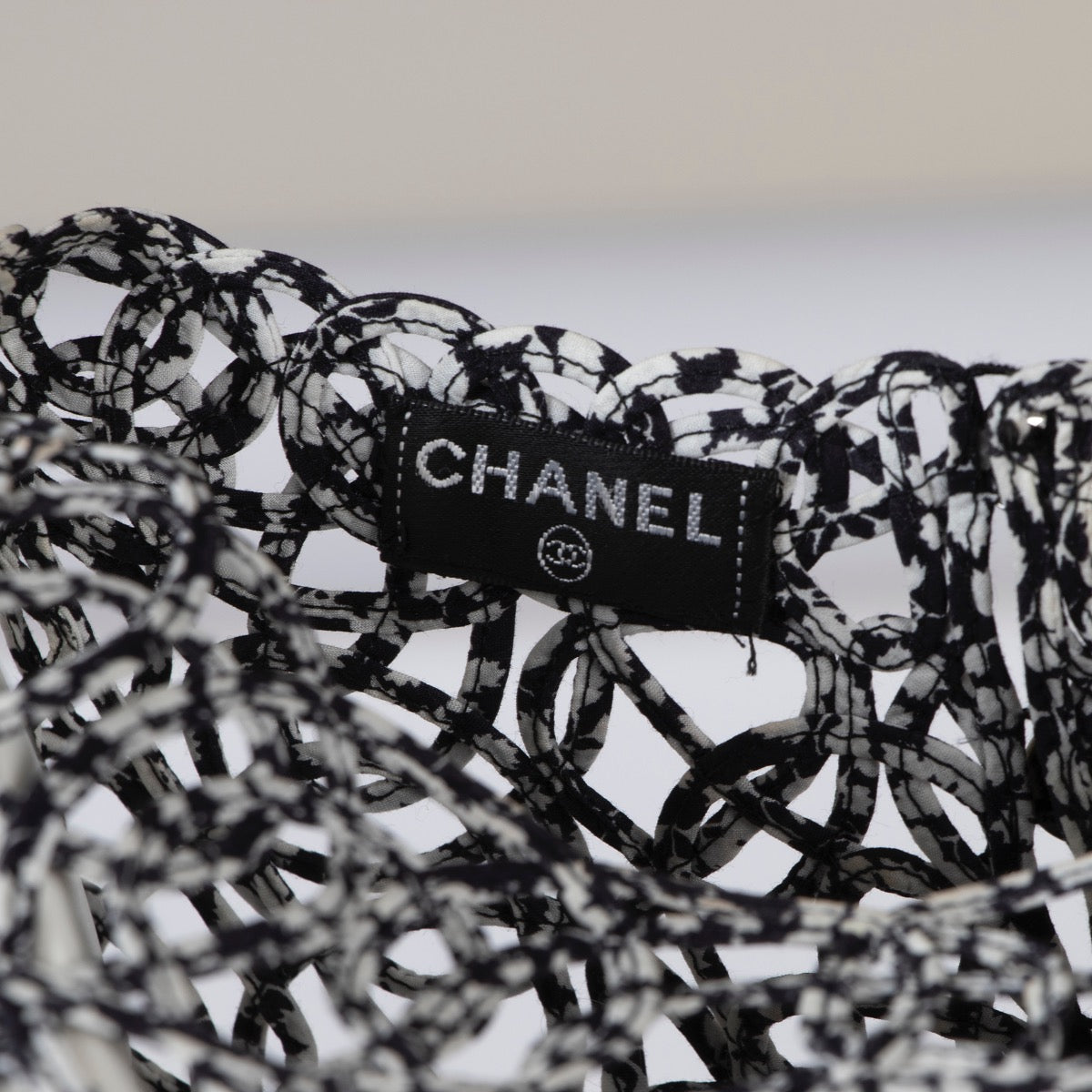 Chanel Black Knitted Bustier Top - Size FR36