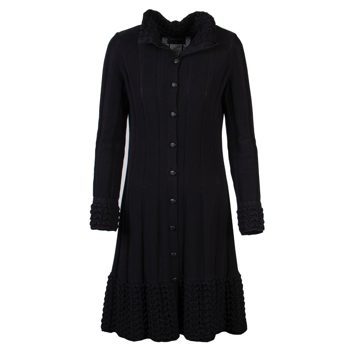Veste en laine noire Chanel - Taille FR 36