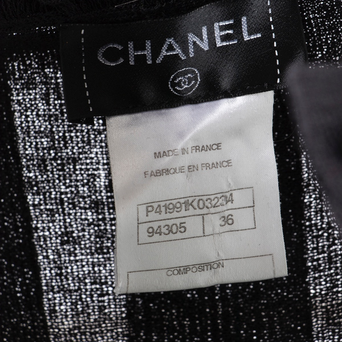 Veste en laine noire Chanel - Taille FR 36