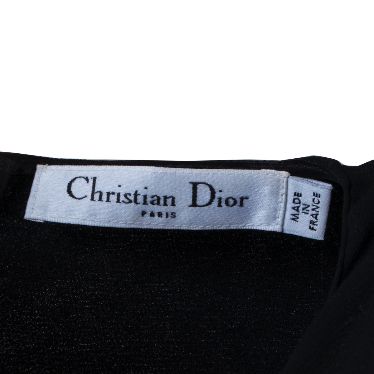Christian Dior Black Silk Dress - Size FR 36