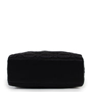 Shop safe online at Labellov in Antwerp this 100% authentic second hand Christian Dior Black Satin Mini Lady Dior in very good condition.