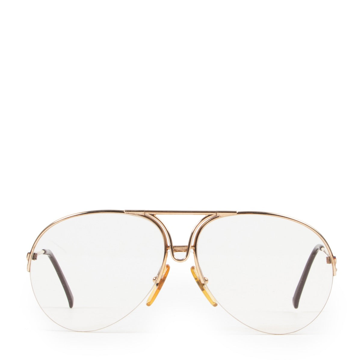 Shop safe online at Labellov in Antwerp this 100% authentic second hand Porsche Carrera Gold Glasses