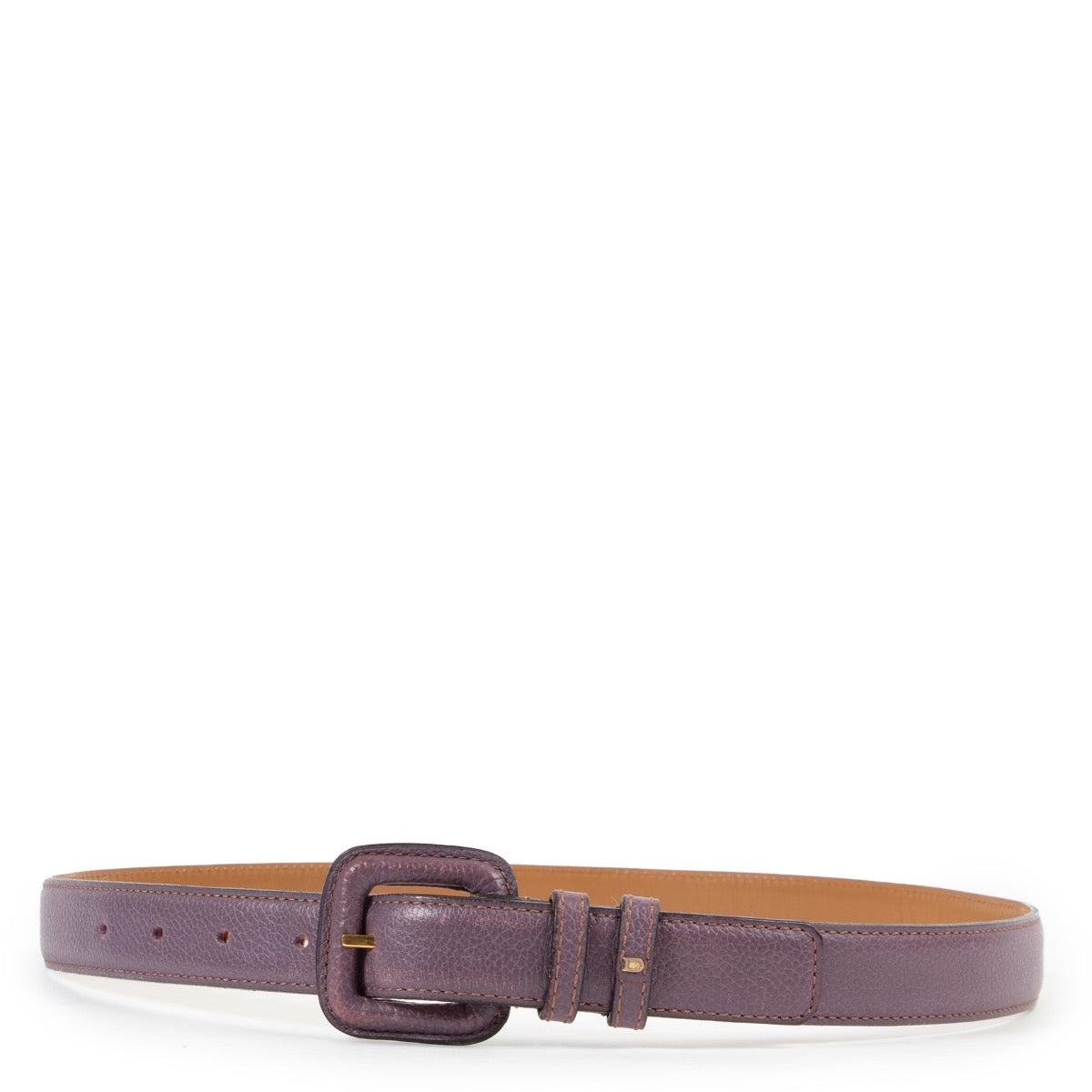 Shop safe online at Labellov in Antwerp this 100% authentic second hand Delvaux Purple Belt - Size 80